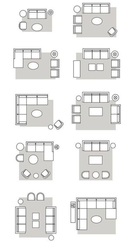 Recevoir au salon ou comment installer un salon dans un espace spacieux Bedroom Furniture Placement, Arranging Bedroom Furniture, Living Room Design Small Spaces, Patio Furniture Layout, Living Room Floor Plans, Sofa Layout, Furniture Placement Living Room, Small Sectional Sofa, Small Living Room Furniture