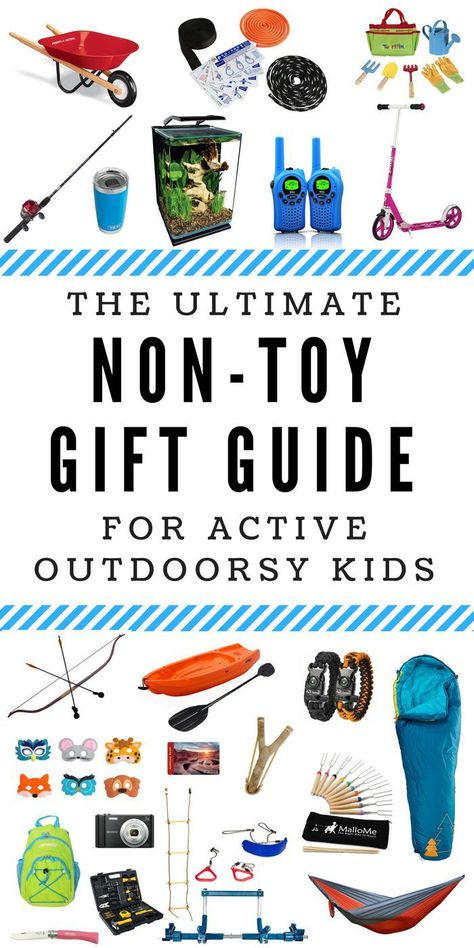 The Ultimate Non-Toy Gift Guide for Active Outdoorsy Kids Outdoorsy Kids, Toy Gift Guide, Non Toy Gifts, Toy Gifts, Outdoor Gifts, Kids Gift Guide, Outdoor Activities For Kids, Outdoor Gift, Outdoor Kids