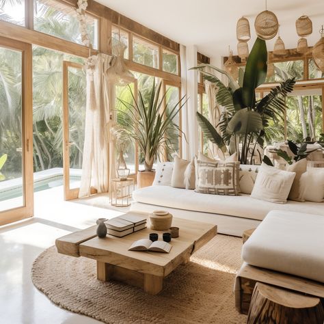 Island Style Home, Tropical Living Room, Home Nails, Nails Home, Bali House, Decorating Home, Home Decor Living Room, Style Deco, Living Room Home Decor