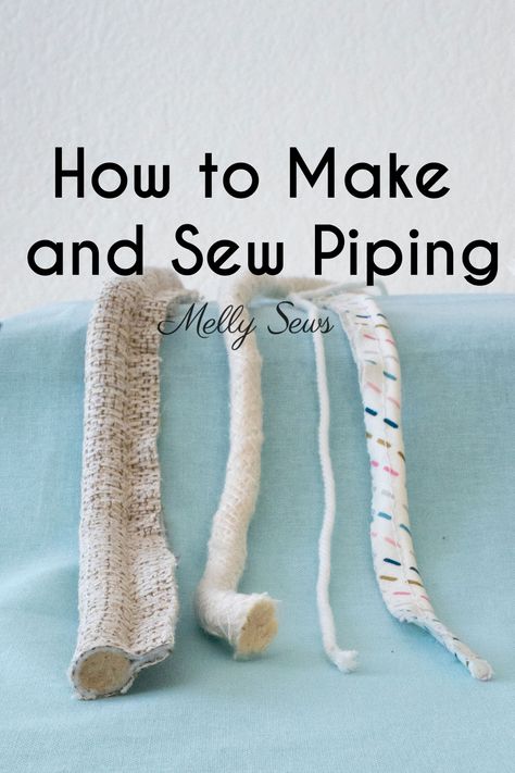 Sewing Piping Tutorial, Piping On Clothes, How To Make Piping Sewing, How To Do Piping Sewing, How To Sew Piping, Piping Techniques Sewing, Cushion Pattern Sewing, Upholstery Fabric Projects, Sew Piping
