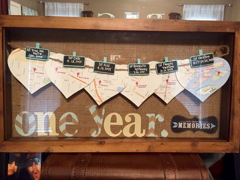 Anniversary Ideas For Him, Boyfriend Scrapbook, 2 Year Anniversary Gift, Anniversary Scrapbook, 25th Anniversary Gifts, Anniversaire Diy, Dating Gifts, One Year Anniversary Gifts, Diy Anniversary