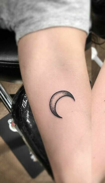 Moon Protection Tattoo, Unique Moon Tattoo Ideas Small, Half Moon Tattoo Men, 3 Moons Tattoo, Manly Moon Tattoo, Small Moon Tattoo Men, Small Half Moon Tattoo, Linework Moon Tattoo, Crescent Moon Arm Tattoo