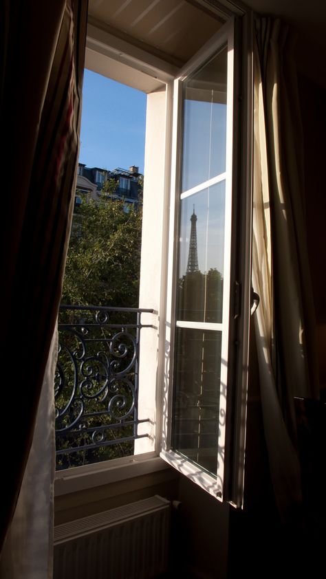 Hotel Room Window | Hotel Duquesne Eiffel: Highly Recommende… | Robert Occhialini | Flickr Window View City, Bedroom Window View, Hotel Room Window, Room Window, Most Beautiful Wallpaper, Bedroom Window, Simple Room, Parisian Apartment, Living In Paris