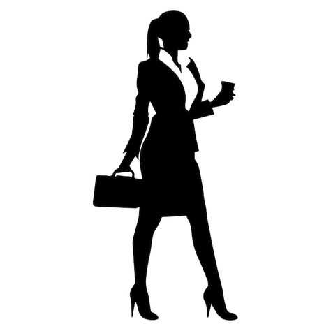 Working Drawing, Business Woman Drawing, Women Vector, Woman Vector, Woman In Suit, Vector Silhouette, White Images, Business Woman, Woman Silhouette