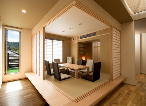 13 Tatami room Design Ideas Modern Japanese House Interior Design, Japanese Interior Design Small Spaces, Japanese Interior Design Bedroom, Japanese House Interior Design, Japan House Interior, Japanese Tatami Room, Living Room Japanese Style, Japanese Style Interior, Ffxiv Housing