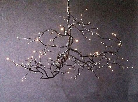 Woodland Chandelier, Fantasy Chandelier, Forest Ceiling, Branch Lighting, Branch Lights, Twig Chandelier, Art Chandelier, Twig Lights, Fiber Optic Lighting