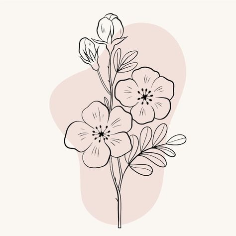 Flowers Line Drawing Simple, Black Line Flower Drawing, Aesthetic Drawing Of Flowers, Easy Flower Line Art, Two Flowers Drawing, Tall Flower Drawing Simple, Simple Drawing Of Flowers, Silhouette Flowers Design, Simple Drawing Design