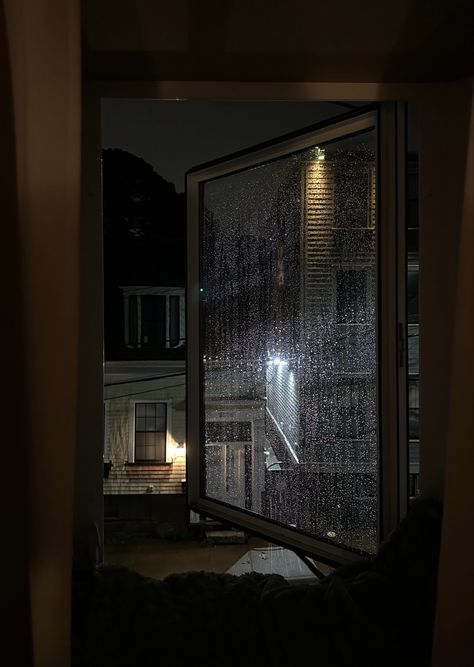 Bedroom Window Aesthetic Night, Nature Rain Wallpaper, Rain Wallpaper Hd, Window Night, Rain Street, Rain Wallpaper, City Life Aesthetic, Rainy Window, Rain Window