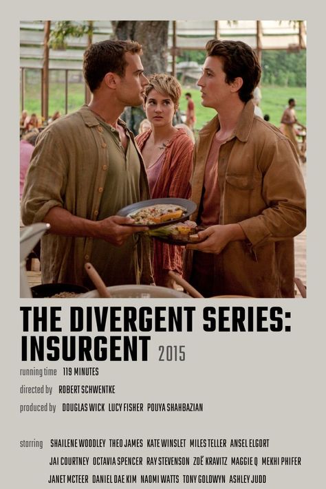 The Divergent Series: Insurgent Movie Poster Divergent Movie Poster, Insurgent Movie, Janet Mcteer, Mekhi Phifer, Series Posters, Divergent Movie, Ray Stevenson, The Divergent, Octavia Spencer