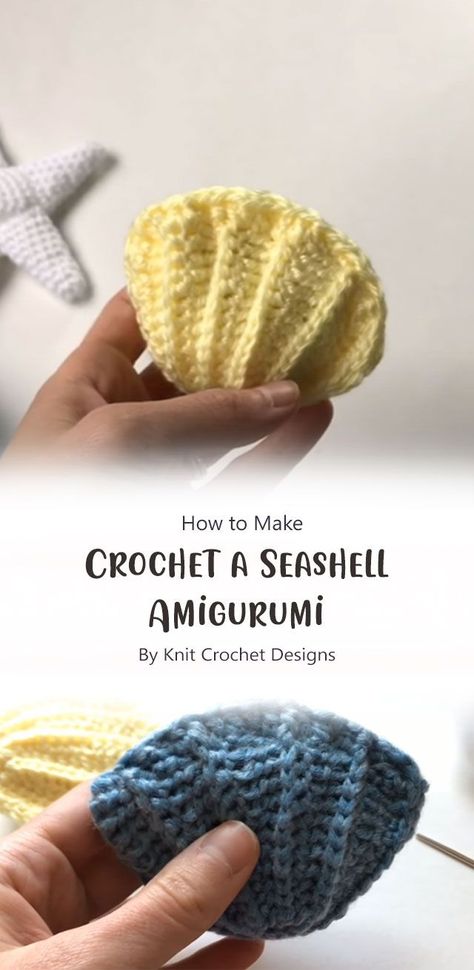 Amigurumi Patterns, Crochet Seashell Applique, Nautical Crochet, Crochet Shell Pattern, Reef Pattern, Crochet Shorts Pattern, Crochet Pattern Ideas, Seashells Patterns, Crochet Octopus