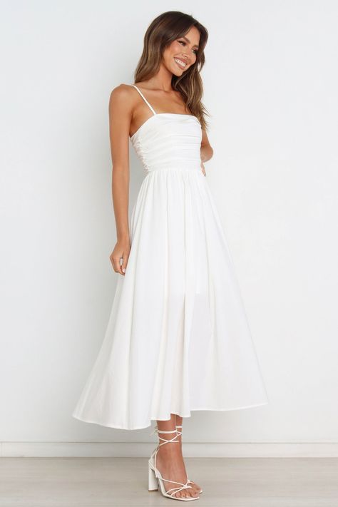 Long white formal dress