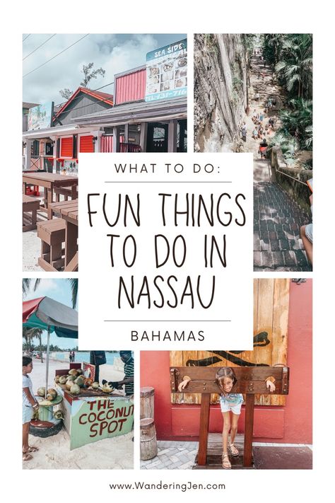 6 top attractions in Nassau Bahamas you wont want to miss. Besides the beach, there are so many cool things to do in Nassau. Family-friendly activities in the Bahamas. Family Destinations, Nassau, Budget Friendly Travel, Cool Things To Do, Nassau Bahamas, Family Friendly Activities, The Bahamas, Cool Things, Travel With Kids