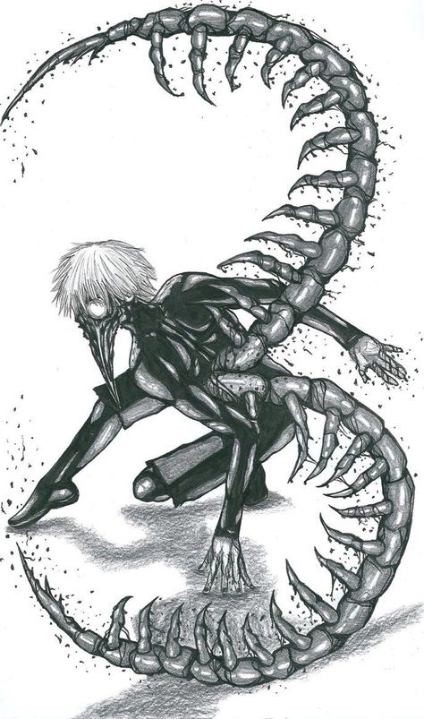 Kaneki centipede Tokyo Ghoul Ghouls, Ukaku Kagune Design, Tokyo Ghoul Profile Picture, Tokyo Ghoul Kakuja, Ken Kaneki Drawing, Tokyo Ghoul Centipede Tattoo, Tokyo Ghoul Centipede, Tokyo Ghoul Kagune, Kaneki Centipede