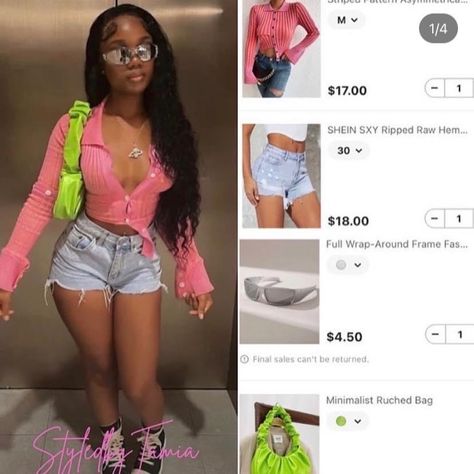 Summer Shein Outfits, Shein Outfits Summer, Shein Outfit Ideas, Outfit Ideas Shein, Summer Birthday Outfits, Shein Fits, Shein Finds, Shein Outfit, Populaire Outfits