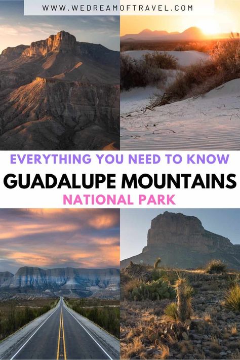 Guadeloupe Mountains National Park, Guadalupe National Park Texas, Guadalupe National Park, Texas National Parks, New Mexico Road Trip, Travel New Mexico, Guadalupe Mountains National Park, Carlsbad Caverns National Park, Guadalupe Mountains