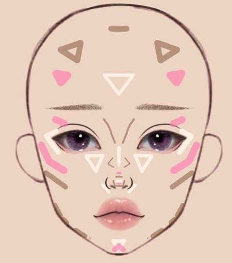 Pro Makeup Tips, Dag Make Up, Asian Makeup Tutorials, Makeup Charts, Dry Skin Makeup, Anime Eye Makeup, Korean Makeup Tips, Gyaru Makeup, Makeup Order