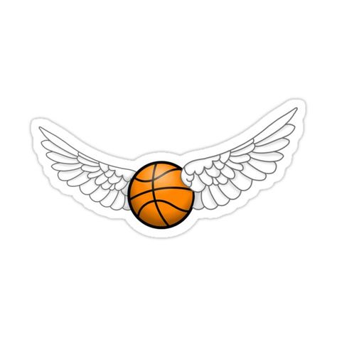 Decorate laptops, Hydro Flasks, cars and more with removable kiss-cut, vinyl decal stickers. Glossy, matte, and transparent options in various sizes. Super durable and water-resistant. This winged basketball design soars to new heights! Basketball Stickers, Wings Sticker, Basketball Design, Didi, Decal Stickers, Decorate Laptops, Kiss Cut, Vinyl Decal Stickers, Vinyl Decal