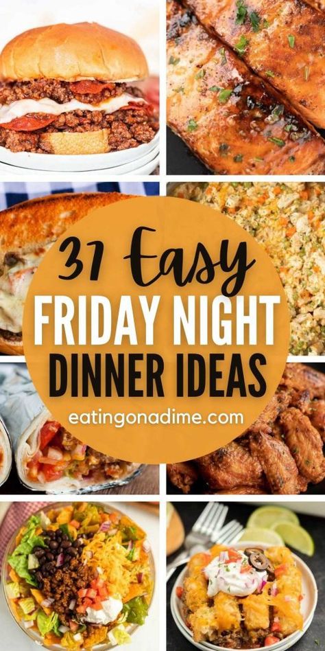 Essen, Dinner Friday Night, Lazy Night Dinner Ideas, Easy Saturday Night Dinner Simple, Friday Night Dinner Ideas Families, Recipes To Take To Someone, Quick Friday Night Dinner Ideas, Friday Night Meals, Dinner Ideas Families