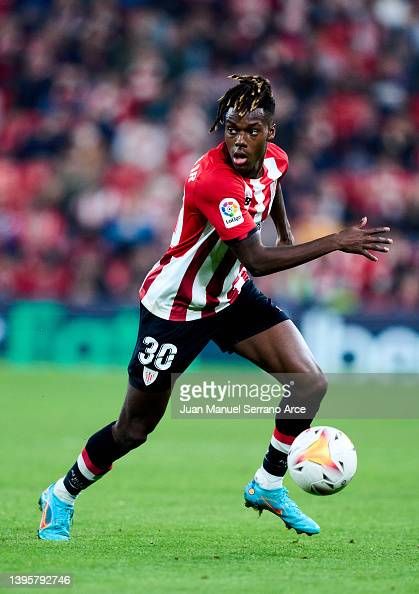 Nico Williams Jr of Athletic Club in action during the LaLiga... News Photo - Getty Images Bilbao, Manchester United, Nico Williams, Bilbao Spain, Laliga Santander, Athletic Club, Athletic Clubs, Manchester, Getty Images