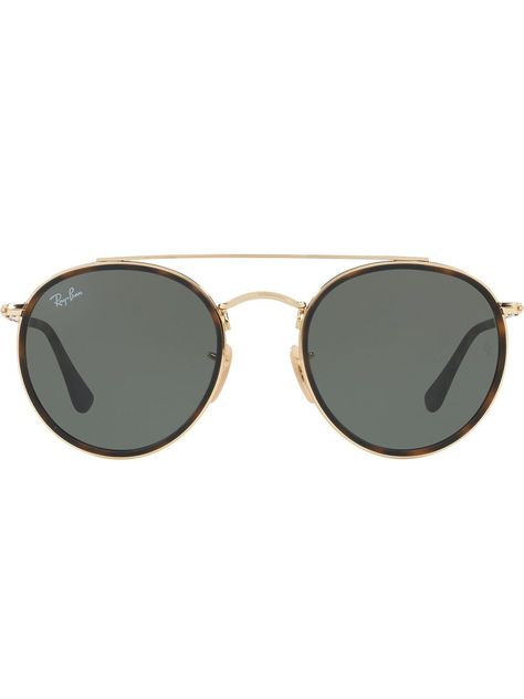 Ray Ban Sunglasses Women Round, Double Bridge Sunglasses, Curved Nose, Ray Ban Sunglasses Women, Winter Weekend, Round Ray Bans, Ray Ban Glasses, Classic Sunglasses, Ray Ban Aviators