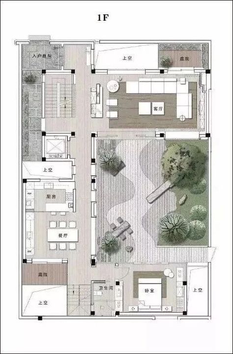 Modern Villa Design Plan, Plan Interior Design, Villa Design Plan, Pelan Rumah, 3d Floor Plans, Plan Layout, Modern Villa Design, Desain Lanskap, Architectural Floor Plans