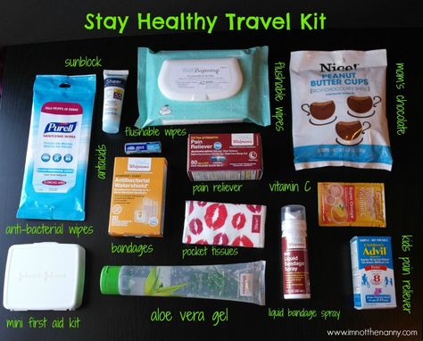 Travel Survival Kit, Travel Kit Gift, Travel Gift Basket, Mini First Aid Kit, Survival Kit Gifts, Travel Fashion Winter, Flushable Wipes, Road Trip Snacks, The Nanny