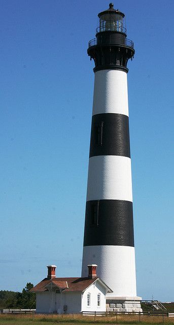 Blue Lighthouse, Obx Nc, Bodie Island Lighthouse, Red Shutters, White Lighthouse, Lighthouse Pictures, Nags Head, Outer Banks Nc, Cape Hatteras