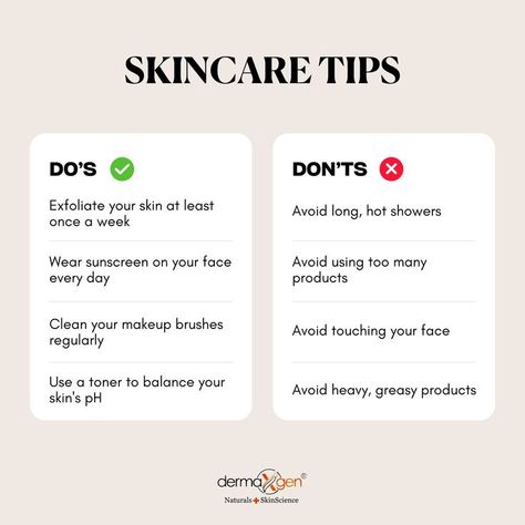 Here are some Dos and Don't for your skin. Follow these skincare tips for healthy and shiny skin. Skin Care, Dos And Dont, Dos And Donts, Shiny Skin, Skincare Tips, Your Skin, Skin