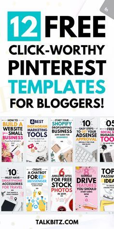 12 FREE Pinterest Templates for Canva (Fully Customizable)  Pinterest is great for driving more blog traffic effectively. So, anyone can create a Pin and save it to their preferred Pinterest board. That Pin will helps to drive a particular user to a website or blog.  In this article, I’ve come up with customizable free Pinterest templates, allowing you to edit simply in CANVA.  GET your free Pinterest templates by reading this today! Free Pinterest Templates For Canva, Pinterest Templates Canva, Pinterest Graphics, Pinterest Business, Pin Template, Social Media Resources, Pinterest Seo, Pinterest Traffic, Pinterest Templates