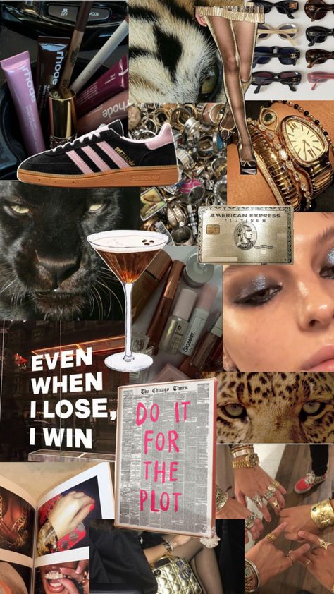 #fashion #girly #aesthetic #mood #moodboard #model #modeloffduty #rhode #jewlery #gold #fashionable Collage, Aesthetic Leopard Print, Fashion Girl Aesthetic, Girl Aesthetic Outfits, Scrolling Through Pinterest, 2024 Aesthetic, Fashion Girly, Summer Photos, Make Your
