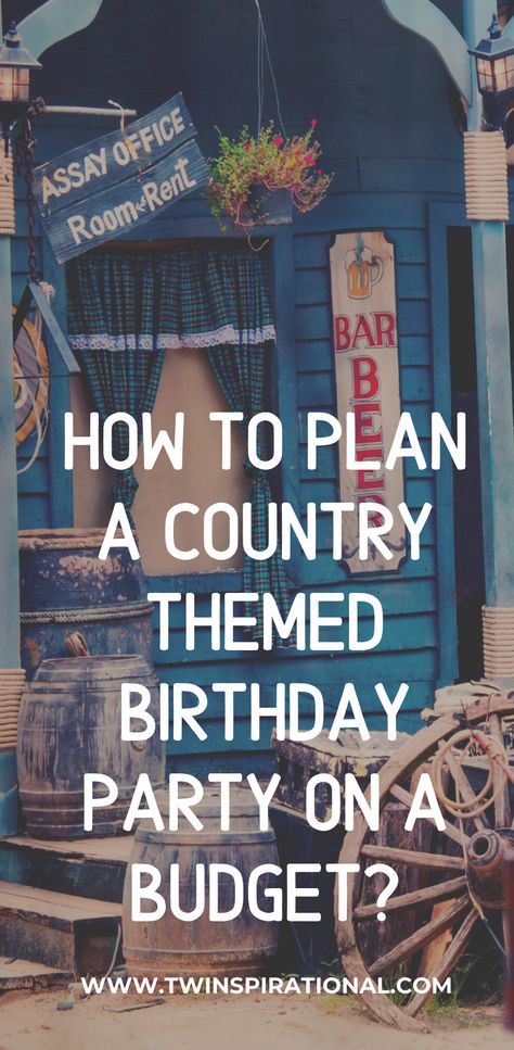 40th Western Birthday Ideas For Women, Bluegrass Party Theme, 50th Cowgirl Party, 50th Birthday Party Ideas For Men Western, 50th Birthday Western Theme, Country Party Theme Decorations, Country Party Activities, Country Western Party Decorations Diy, 18th Birthday Cowboy Theme