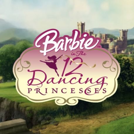 Princess Logo, Barbie 12 Dancing Princesses, Twelve Dancing Princesses, Free Barbie, 12 Dancing Princesses, Princess Sticker, Barbie Logo, Princess Movies, Beauty Night