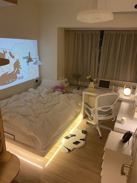 Small Room Design, Room Redesign, Hiasan Bilik, Bilik Tidur, Cozy Room Decor, Redecorate Bedroom, Minimalist Room, Dreamy Room, Room Makeover Bedroom