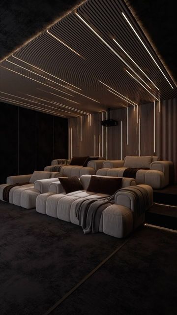 Cinema Room Design, Sala Cinema, Dekorere Bad, Home Theater Room Design, Dream Life House, Theater Room Design, Home Cinema Room, تصميم للمنزل العصري, At Home Movie Theater