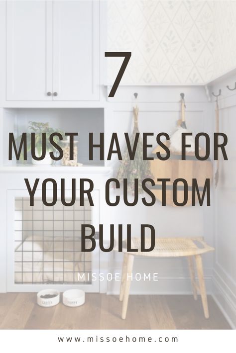 Neat Ideas When Building A House, Custom House Building Ideas, List Of Rooms In A House, Custom Build Home Must Haves, New Build House Hacks, Custom Build Homes, Pulte Homes Design Center, Must Haves For New Build, Features To Include When Building A House