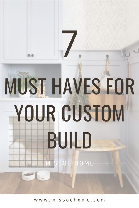 Custom Build Homes, Must Haves For New Build, Neat Ideas When Building A House, Custom Home Inspiration, Ideas For New Home Build, Dream Home Features Ideas, Must Haves For New House Build, New Build House Hacks, Custom Build Home Must Haves