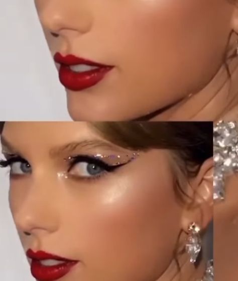 Taylor Swift Makeup Looks Red Era, Red Taylor Swift Makeup, 1989 Makeup Taylor Swift, Eras Tour Makeup Reputation, Taylor Swift Reputation Makeup, Reputation Taylor Swift Makeup, Reputation Eras Tour Outfit Ideas, Taylor Swift Makeup Looks, Reputation Makeup