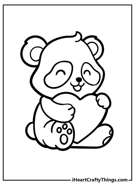 Panda Coloring Pages Panda Bear Coloring Pages, Panda Outline, Daycare Job, Pic Baby, Panda Coloring Pages, Panda Painting, Panda Drawing, Happy Panda, Color Sheets