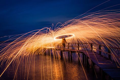 Water Photography, Beach Wedding Photos, Photography 101, Wool Photography, Steel Wool Photography, Fireworks Images, Beach Wedding Bridesmaids, Beach Wedding Guests, Pavilion Design