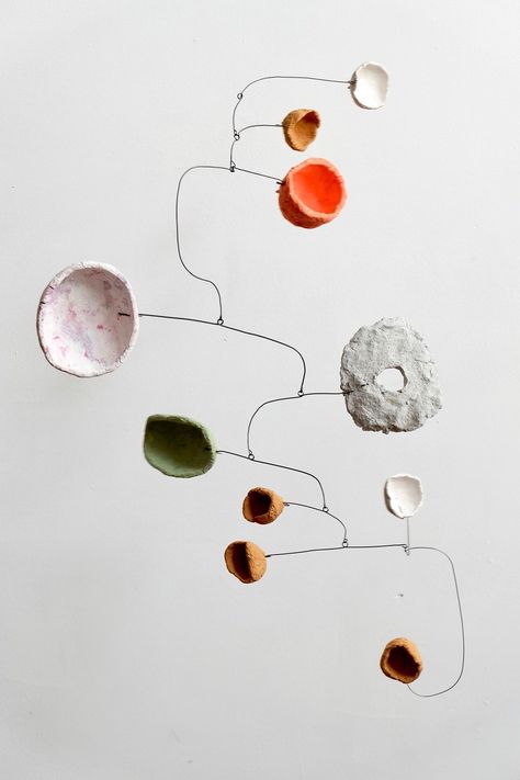 Kinetic Art, Moment Drawing, Mobile Sculpture, Paper Mobile, Paper Pulp, Ligne Claire, Beads For Sale, Mobile Art, Light Night