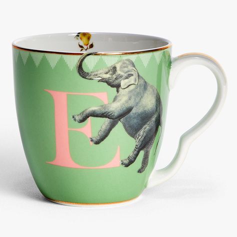 Each letter of the alphabet is represented on its own mug with a beautifully-painted exotic bird or animal in a personalised initial, including a flamboyant flamingo and cuddly koala. A trademark Yvonne Ellen bumblebee and lower case initial can be found in the bottom of every mug for a cute surprise. This Alphabet Mug is the perfect addition for those who like to have their own 'special' mug or as a thoughtful, quirky gift for a loved-one. These quirky alphabet mugs are made from fine bone chin England Houses, Alphabet Mugs, Cute Surprises, Exotic Bird, Animal Alphabet, China Mugs, Lower Case, Quirky Gifts, Personalized Initials