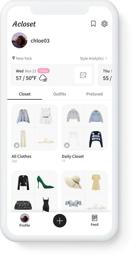 Acloset Outfit Planner App, Wardrobe App, Clueless Closet, Closet App, Clothing Apps, Saving App, Website Design Inspiration Layout, Smart Fashion, Outfit Planner