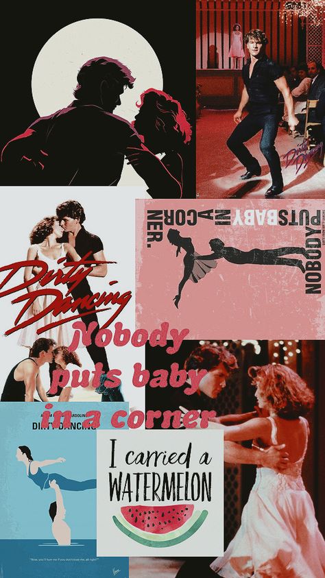 Dirty Dancing Wallpaper, Dancing Wallpaper, Patrick Swayze Dirty Dancing, I Carried A Watermelon, Patrick Wayne, Grease Movie, 1980s Movies, Baby Corner, Song Recommendations