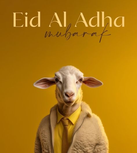 Eid Al Adha Creative Ads, Eid Adha Mubarak Design, Eid Posters, Eid Al Adha Poster, Sheep Poster, Eid Al-adha Design, Eid Adha Mubarak, Eid Al Adha Greetings, Eid Adha