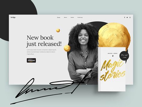 Book promotion landing page by Jovana Jevtovic Books Advertising Ideas, Book Release Flyer, Book Launch Design Ideas, Book Marketing Design, Book Author Website Design, Book Landing Page Design, Book Promotion Design Social Media, Book Advertisement Design, Book Promotion Poster