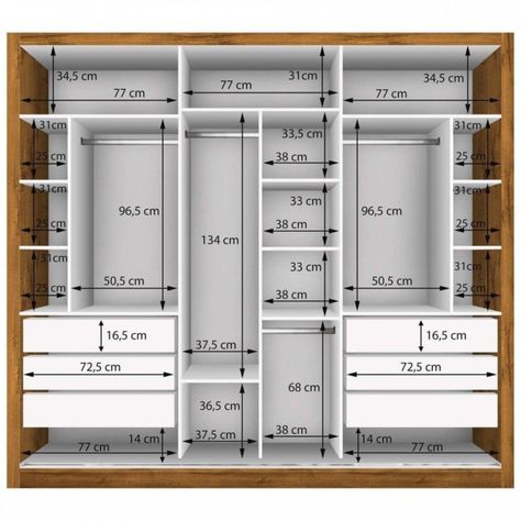 Standard Wardrobe Closet Design Guidelines - Engineering Discoveries Bedroom Closet Built In, Reka Bentuk Bilik Tidur, Rumah Moden, Garderobe Design, Dressing Design, Desain Pantry, Modern Cupboard, Closet Design Layout, Modern Cupboard Design