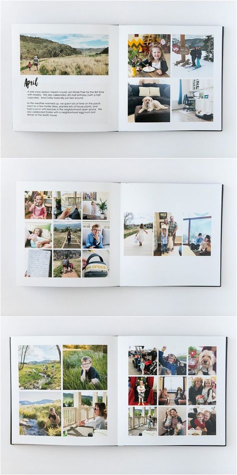 Photo Book Inspiration, Family Yearbook, Photobook Layout, Photobook Design, Diy Photo Book, Buch Design, Photo Polaroid, Photo Album Layout, Photo Album Design