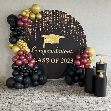 Backdrop Ideas For Graduation, Graduation Party Backdrop Ideas, Farewell Party Decorations, Farewell Decorations, Graduation Party Backdrops, 2023 Party, Graduation Backdrop, Graduation Party Themes, Shimmer Wall