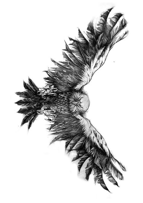 Eagle Tattoo Design Chest, Chest Tattoo Birds, Eagle Back Tattoo, Chest Tattoo Design, Eagle Tattoo Design, Eagle Feather Tattoos, Eagle Chest Tattoo, Eagle Wing Tattoos, Bird Shoulder Tattoos