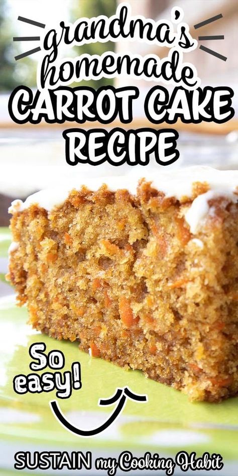 Best Ever Carrot Cake, Carrot Recipes Dessert, Carrot Cake Recipe Homemade, Cheese Cake Recipe, Zucchini Cakes Recipe, Carrot Cake Recipe Easy, Homemade Carrot Cake, Easy Carrot Cake, Bolo Fit